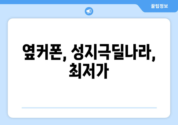 옆커폰, 성지극딜나라, 최저가