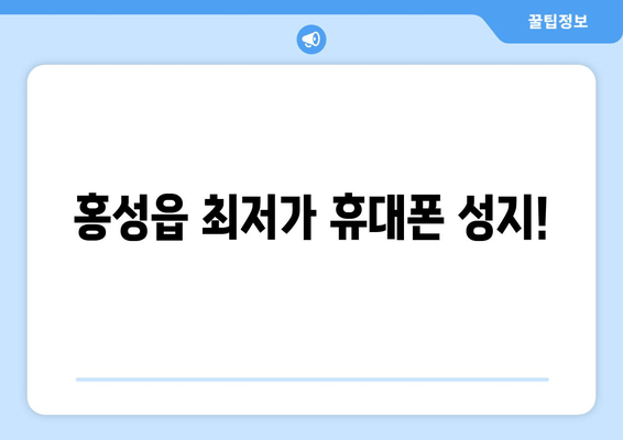 홍성읍 최저가 휴대폰 성지!