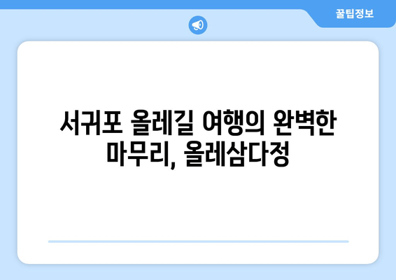 서귀포 올레삼다정| 제주 신선함 가득한 맛집 | 푸짐한 제주 향토 음식, 싱싱한 해산물 맛보기