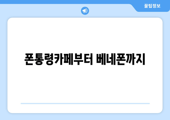 폰통령카페부터 베네폰까지