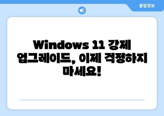 Windows 11 강제 업그레이드 막는 두 가지 방법| 더 이상 걱정하지 마세요! | Windows 11 업그레이드 차단, 업데이트 방지, 윈도우 11 강제 업데이트