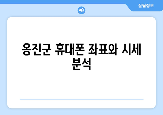 옹진군 휴대폰 좌표와 시세 분석