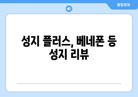 성지 플러스, 베네폰 등 성지 리뷰