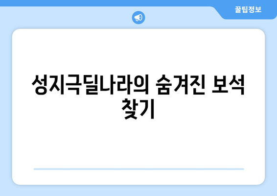 성지극딜나라의 숨겨진 보석 찾기