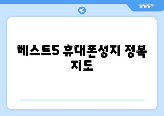 베스트5 휴대폰성지 정복 지도