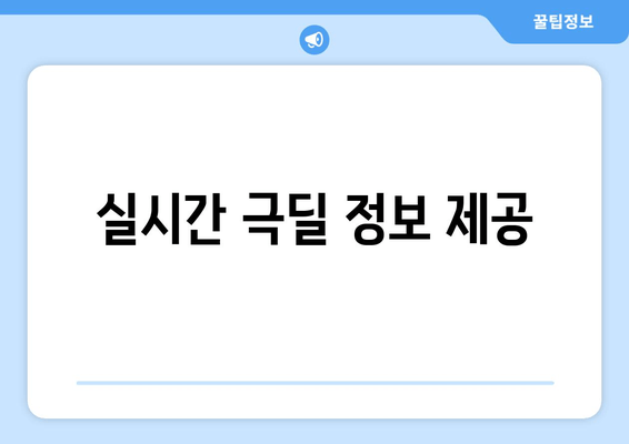 실시간 극딜 정보 제공