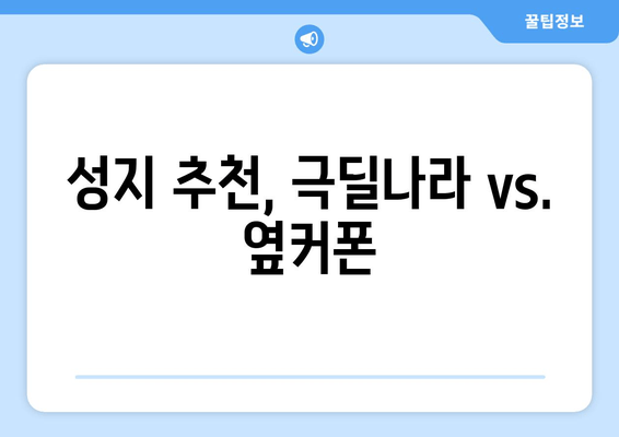 성지 추천, 극딜나라 vs. 옆커폰