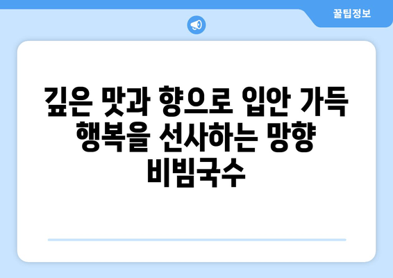 광명 맛집 탐방| 망향 비빔국수, 정통 비빔국수의 깊은 맛을 경험하다 | 망향 비빔국수, 광명 맛집, 비빔국수 맛집