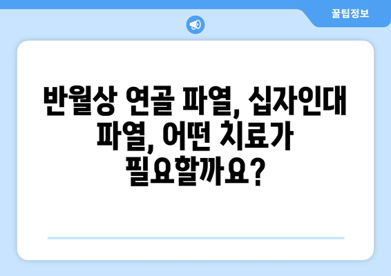 반월상 연골 파열 vs 십자인대 파열| 어떤 치료가 필요할까요? | 무릎 부상, 치료 방법, 재활