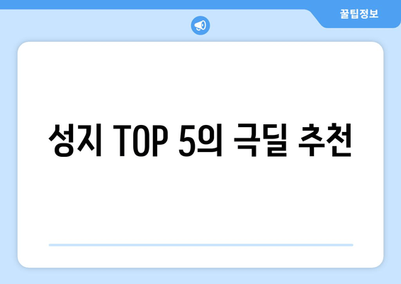 성지 TOP 5의 극딜 추천