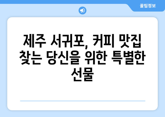 제주 서귀포 스테이위드커피| 숨겨진 보석 같은 카페 3곳 | 서귀포 카페 추천, 분위기 좋은 카페, 커피 맛집