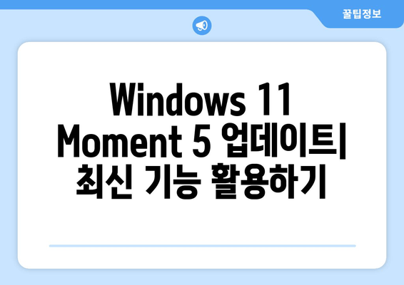 Windows 11 Moment 5 업데이트로 OS 재설치하기| 간편 가이드 | Windows 11, 업데이트, 재설치, 팁