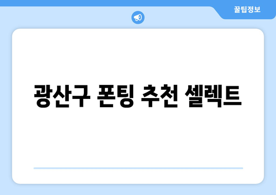 광산구 폰팅 추천 셀렉트