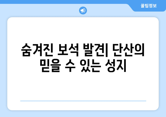 숨겨진 보석 발견| 단산의 믿을 수 있는 성지