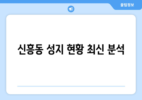 신흥동 성지 현황 최신 분석