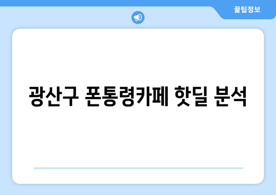 광산구 폰통령카페 핫딜 분석