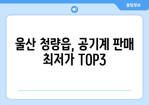 울산 청량읍, 공기계 판매 최저가 TOP3