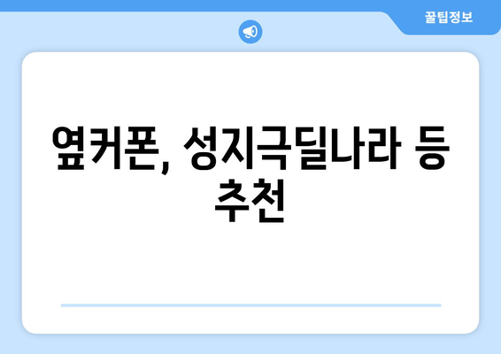 옆커폰, 성지극딜나라 등 추천