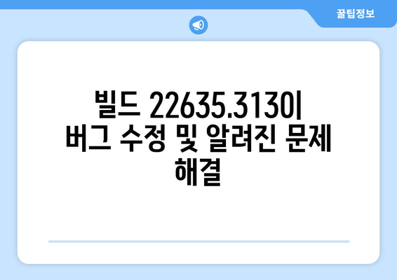 Windows 11 23H2 베타 채널 업데이트| 빌드 22635.3130 주요 변경 사항 | 새로운 기능, 버그 수정, 알려진 문제