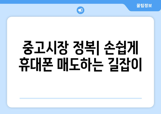 중고시장 정복| 손쉽게 휴대폰 매도하는 길잡이