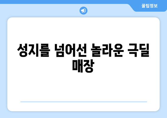 성지를 넘어선 놀라운 극딜 매장