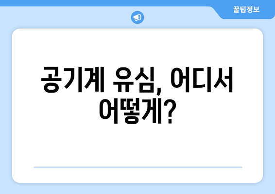 공기계 유심, 어디서 어떻게?