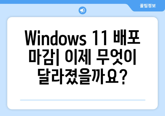 Windows 11 배포 종료| 빌드 22635.3495 이후의 변화 | 업데이트, 기능, 지원 정보