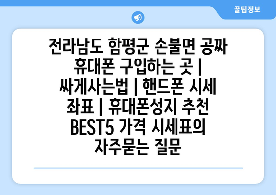 전라남도 함평군 손불면 공짜 휴대폰 구입하는 곳 | 싸게사는법 | 핸드폰 시세 좌표 | 휴대폰성지 추천 BEST5 가격 시세표