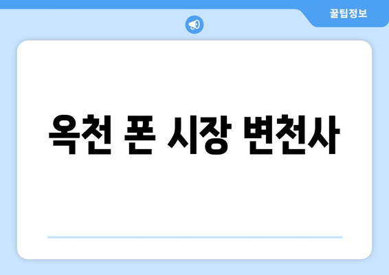 옥천 폰 시장 변천사