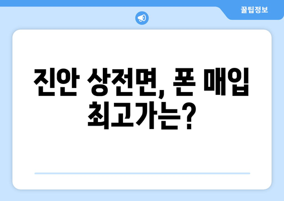 진안 상전면, 폰 매입 최고가는?