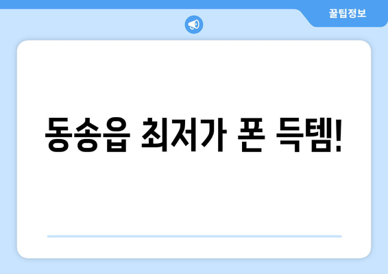 동송읍 최저가 폰 득템!