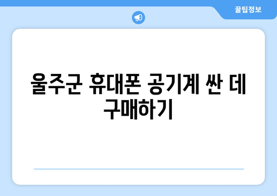 울주군 휴대폰 공기계 싼 데 구매하기