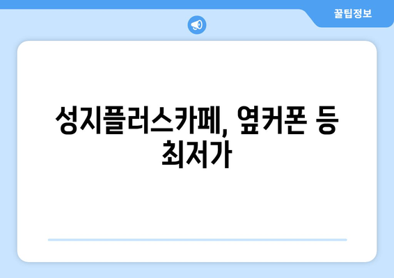 성지플러스카페, 옆커폰 등 최저가