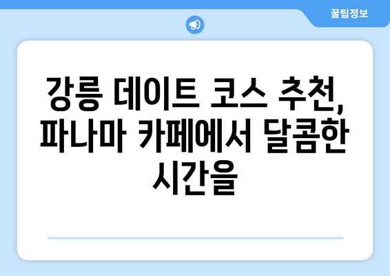 강릉 파나마 카페| 편안한 분위기 속 맛있는 커피 한 잔 | 강릉 카페 추천, 분위기 좋은 카페, 커피 맛집