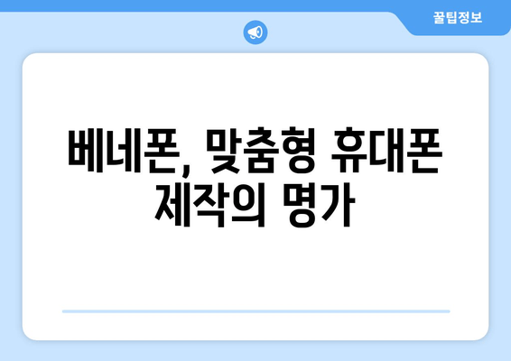 베네폰, 맞춤형 휴대폰 제작의 명가