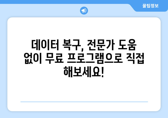 실수로 삭제한 파일 되살리기! 무료 복구 프로그램으로 휴지통에서 복원하는 방법 | 데이터 복구, 파일 복원, 삭제 복구