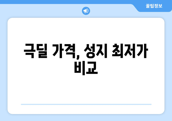 극딜 가격, 성지 최저가 비교