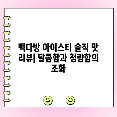 빽다방 아이스티 맛 리뷰 & 주문 꿀팁 | 시원한 여름, 빽다방 아이스티 제대로 즐기기 | 빽다방, 아이스티, 맛집, 메뉴 추천