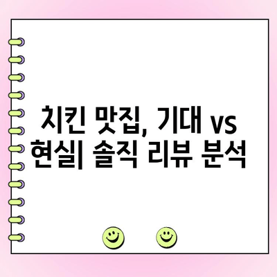 맛집 배달앱 리뷰 대폭주! 주문한 치킨, 과연 실망스러웠을까? | 치킨 맛집, 배달 앱, 리뷰 분석, 솔직 후기