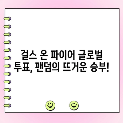 걸스 온 파이어 글로벌 투표 현황| 실시간 결과 및 분석 | 걸스 온 파이어, 글로벌 투표, 팬덤, 순위