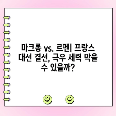 프랑스 대선 결선투표| 극우당 과반 실패 가능성 | 마린 르펜, 에마뉘엘 마크롱, 선거 분석