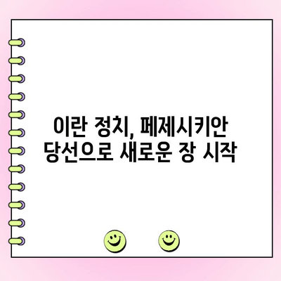 이란 대선 결선투표| 페제시키안 당선 | 이란 정치, 대선 결과, 페제시키안 득표율