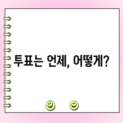 국민의힘 전당대회 당대표 투표 안내| 투표 방법 및 일정 | 국민의힘, 전당대회, 당대표, 투표, 일정