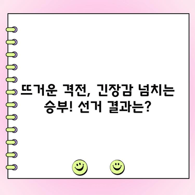 한동훈 vs 나경원 vs 원희룡| 여야 대결 결선 투표, 누가 승리할까? | 차기 대권 주자, 지지율 분석, 선거 전망