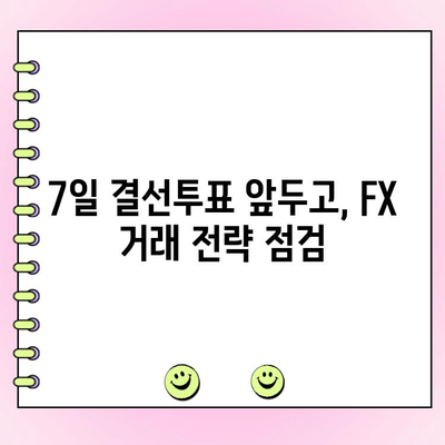 7일 프랑스 결선투표 앞두고 FX 전략 점검| 유로 환율 변동성 주의 | 프랑스 대선, FX 거래, 환율 전망, 투자 전략