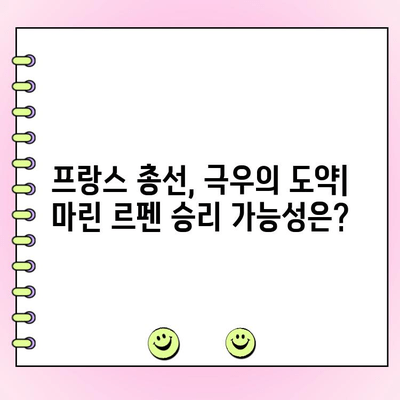 프랑스 총선| 극우당 선두, 마린 르펜의 승리 가능성은? | 프랑스 정치, 대선, 극우, 선거 분석