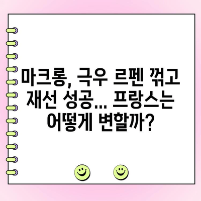 프랑스 결선투표, 극우당 과반 실패| 불확실성 해소될까? | 마크롱, 르펜, 선거 결과, 정치 분석