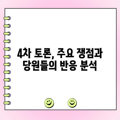 국민의힘 전당대회 4차 토론 & 여론조사 결과 분석| 주요 쟁점 및 당원들의 선택은? | 국민의힘, 전당대회, 토론, 여론조사, 결과 분석, 쟁점