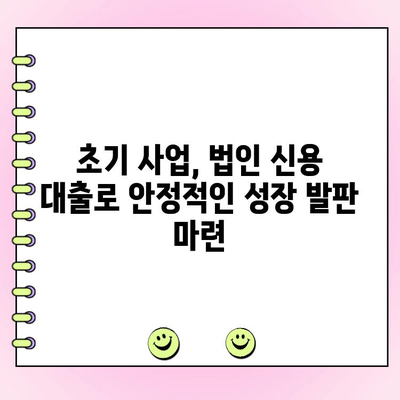 사업 초기 자금 마련의 핵심, 법인 신용 대출 활용 가이드 | 사업자금, 초기 사업, 법인 대출, 금융 팁