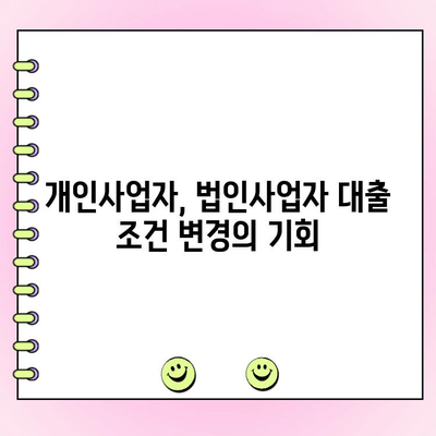 개인사업자 & 법인사업자 대출 금리 인하, 요구권으로 이자 부담 줄이세요! | 금리 인하 요구, 대출 조건 변경, 성공 전략